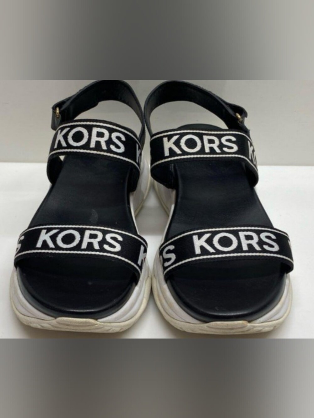 Michael Kors Peggy Sport Platform Sandals Size 8.5 Used Exc - Picture 2 of 10
